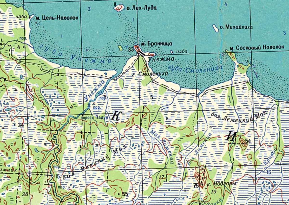 Карта онежский район архангельской области