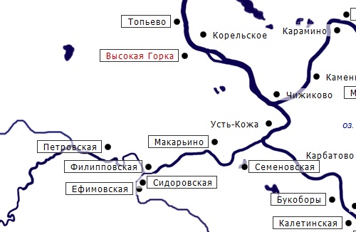 Карта онежский район архангельской области